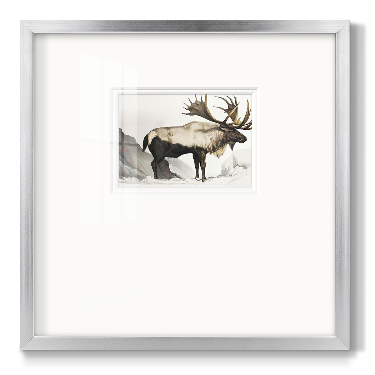 Elk Mounrtain Premium Framed Print Double Matboard