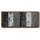 Printed Brushed Nickel Abstract I - Floater Framed Canvas Print
