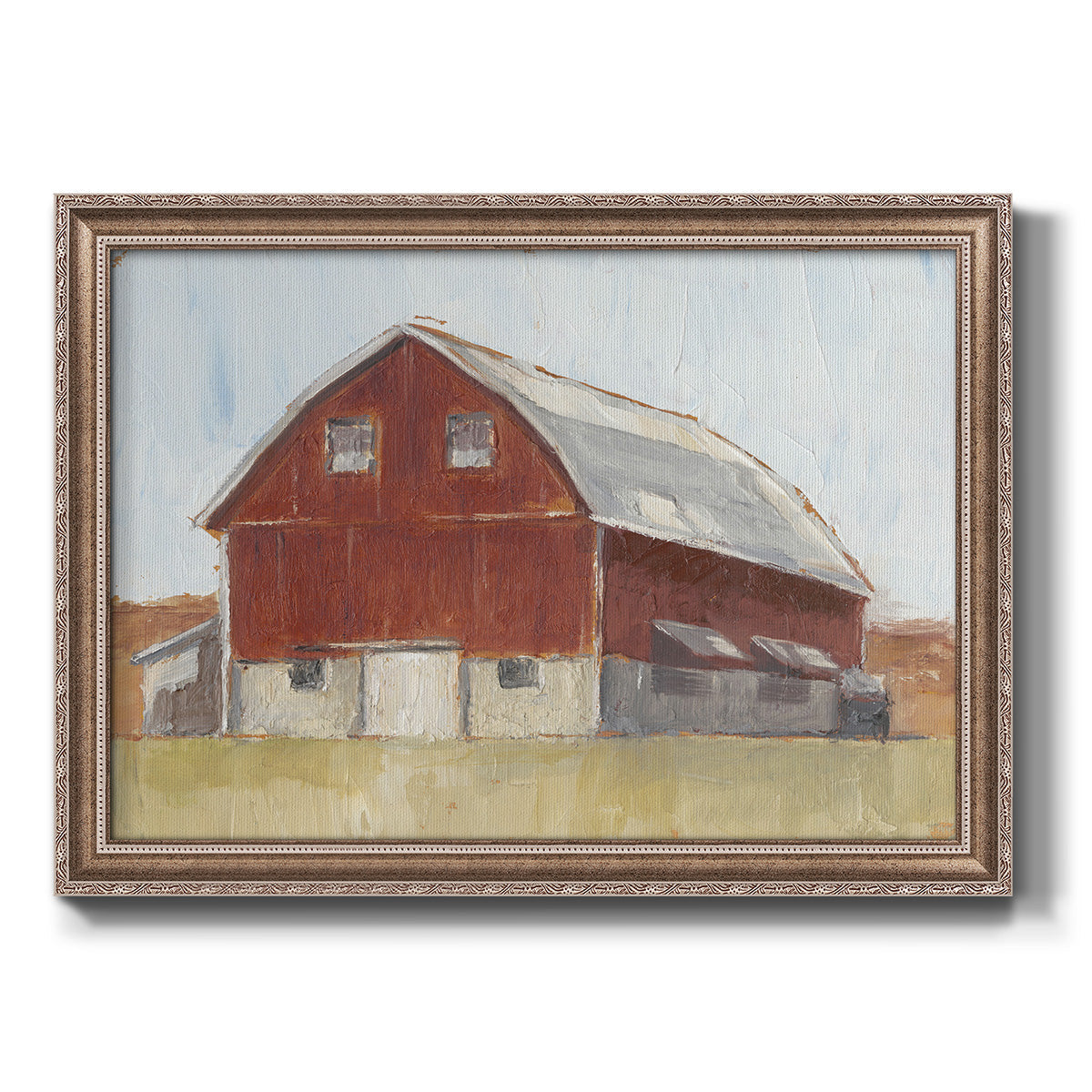 Rustic Red Barn II Premium Framed Canvas- Ready to Hang