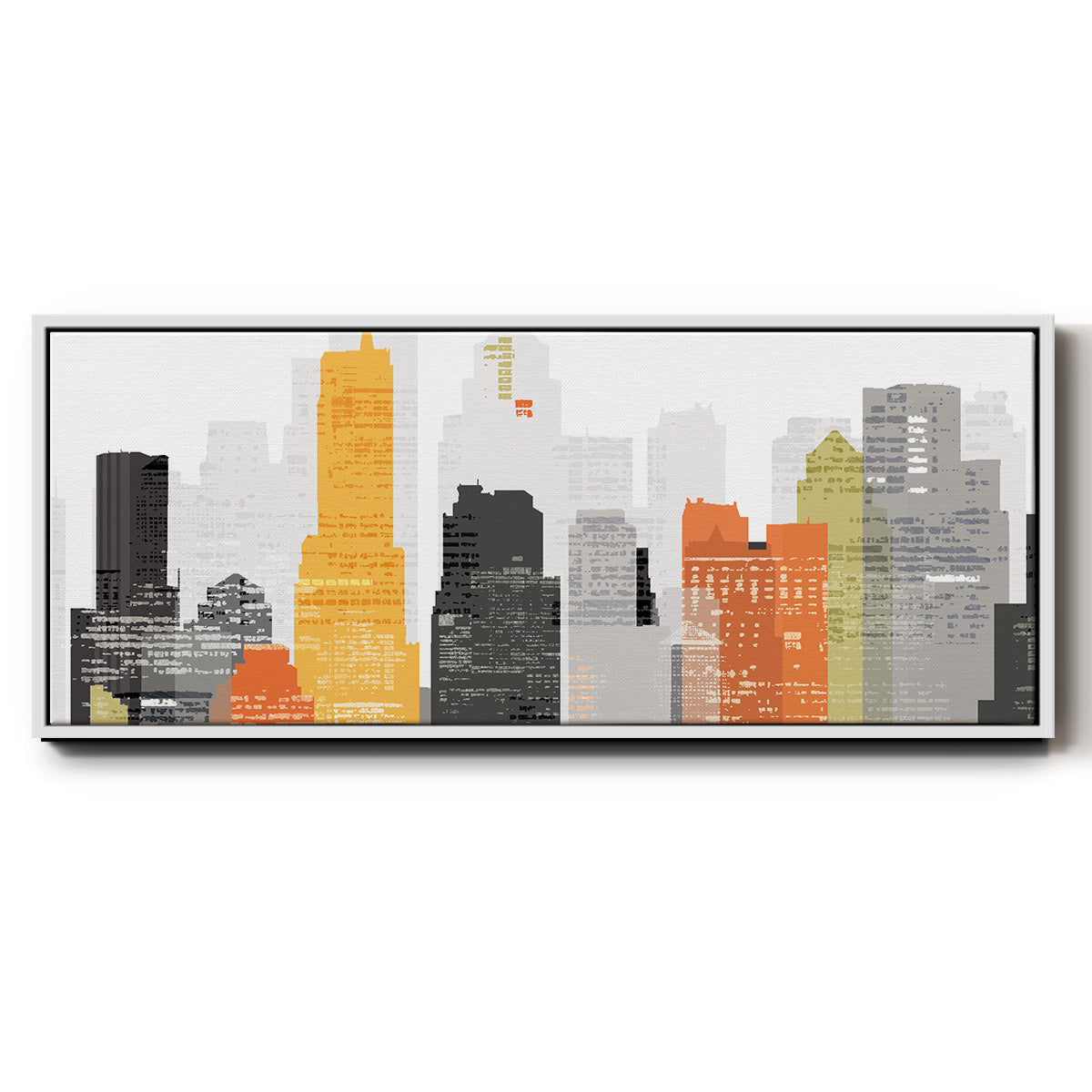 Element City - Floater Framed Canvas Print
