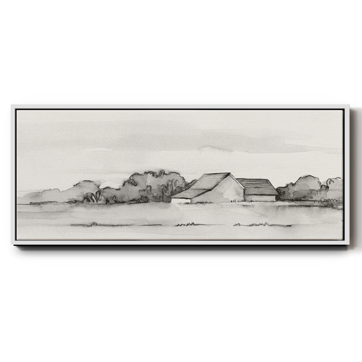 Wyeth Barn II - Floater Framed Canvas Print
