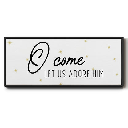 O Come - Floater Framed Canvas Print
