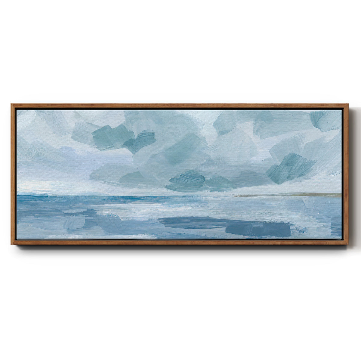 Calm Seascape II - Floater Framed Canvas Print