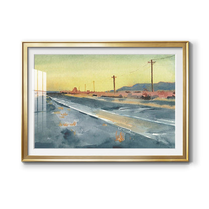 Deserted Highway I Premium Framed Print - Ready to Hang