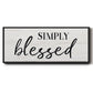 Simply - Floater Framed Canvas Print