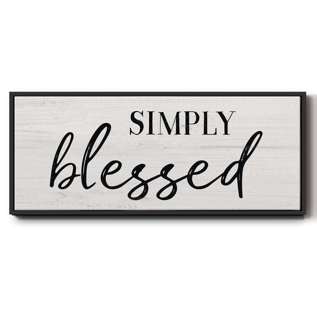Simply - Floater Framed Canvas Print