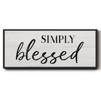 Simply - Floater Framed Canvas Print
