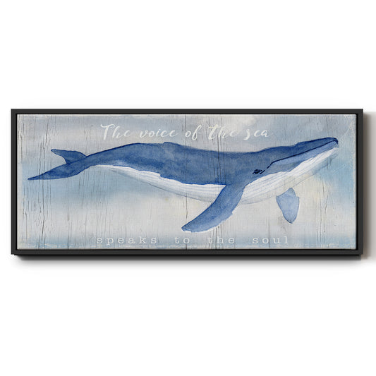 Voice of the Sea - Floater Framed Canvas Print