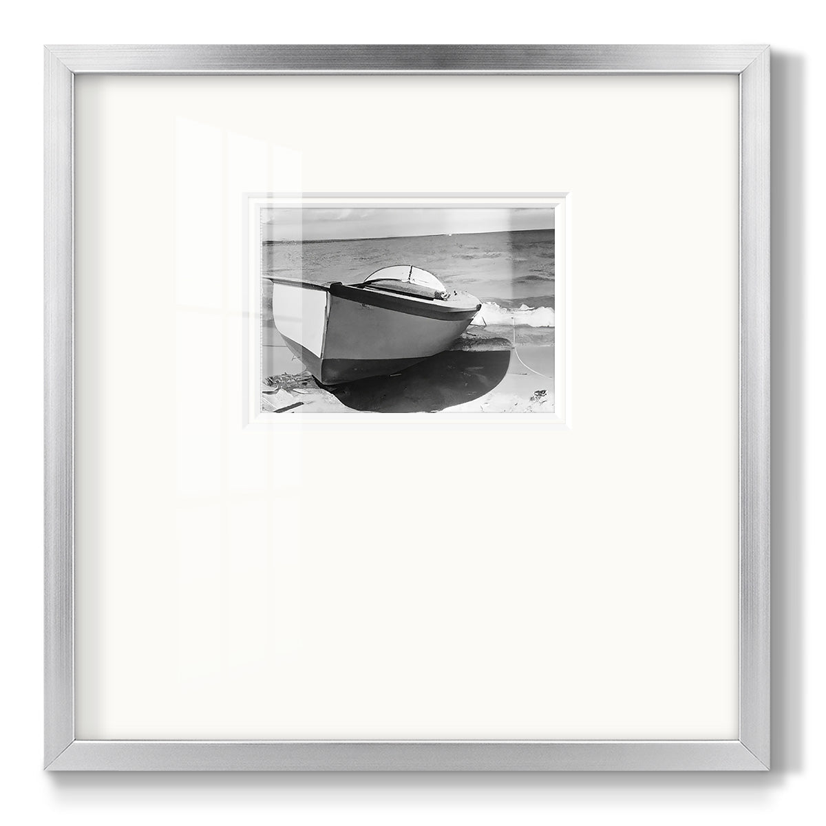 Vintage Rowboat II - Double Matboard Framed Print