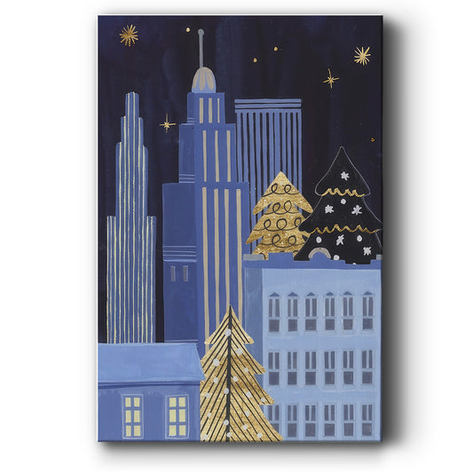 Holiday Night Collection B - Canvas Art Print