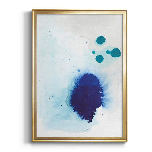 Spare Blue I - Modern Framed Canvas Print