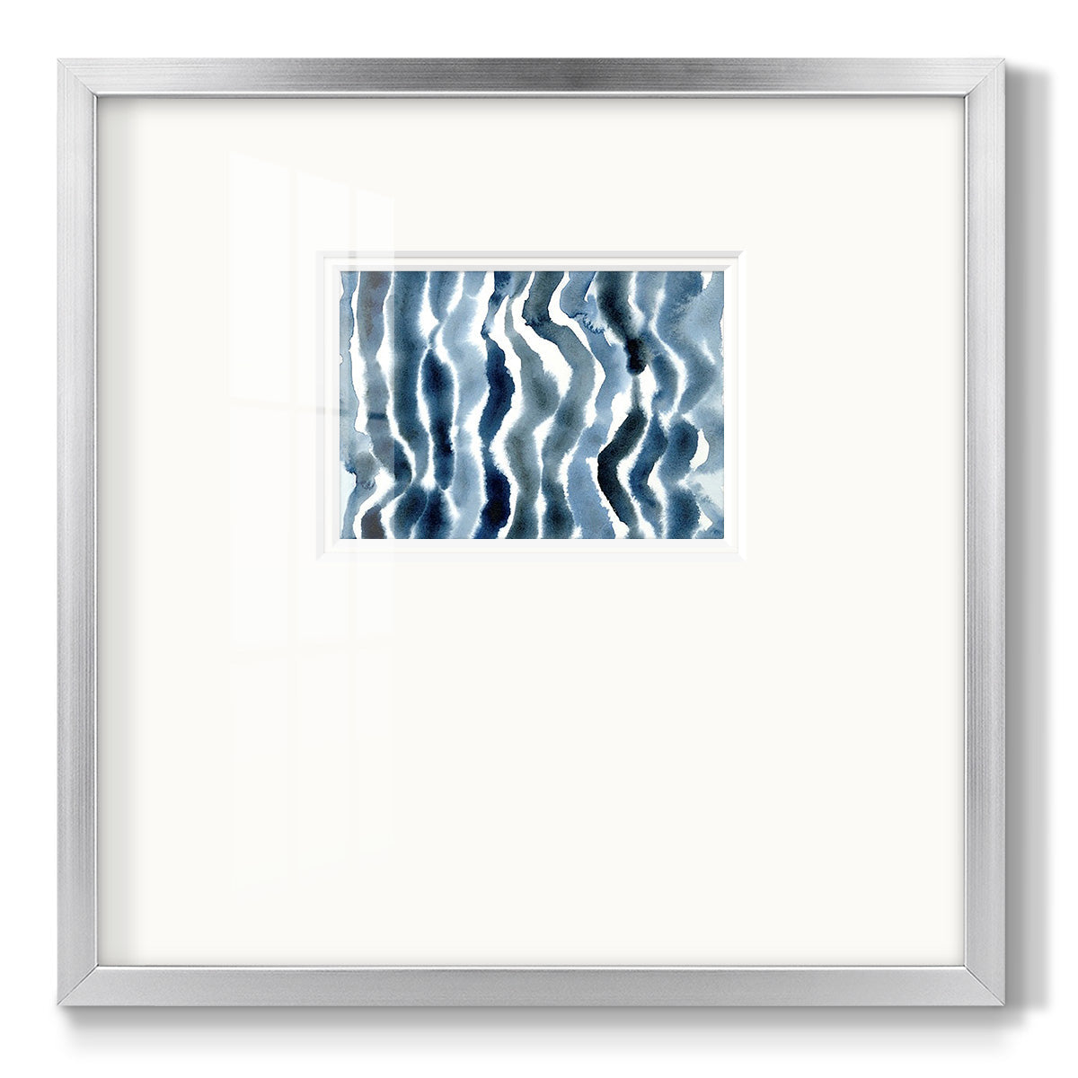 True Blue Wave II Premium Framed Print Double Matboard