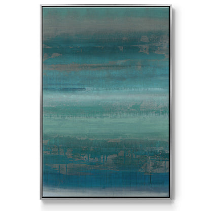 Stars & Shores II - Floater Framed Canvas Print