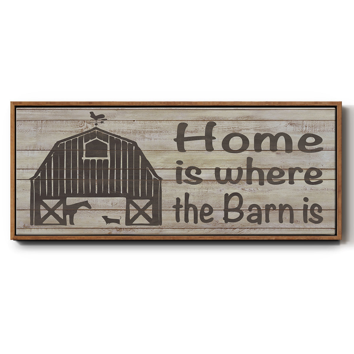 Home & Farm III - Floater Framed Canvas Print