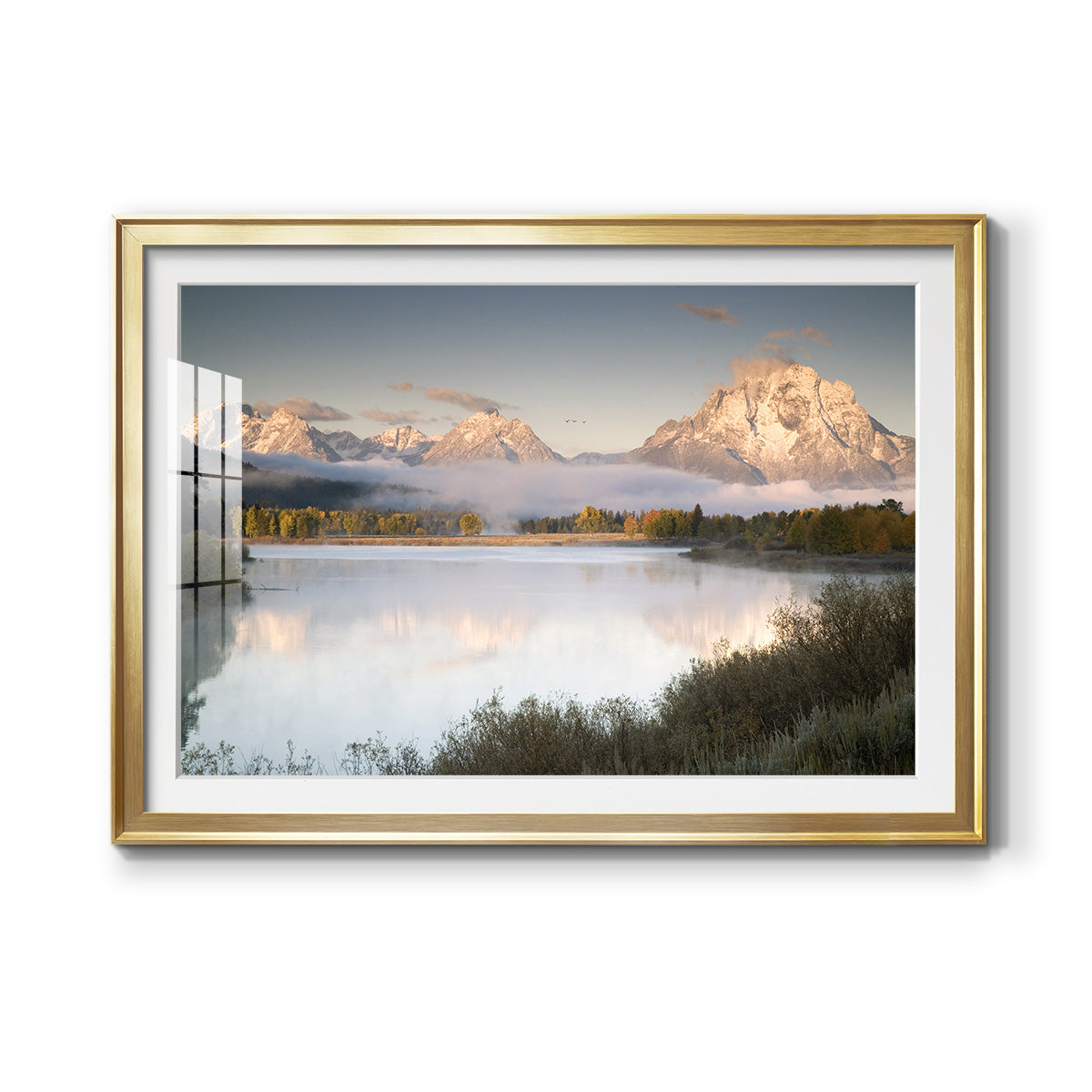 Snake River Fog - Modern Framed Art Print