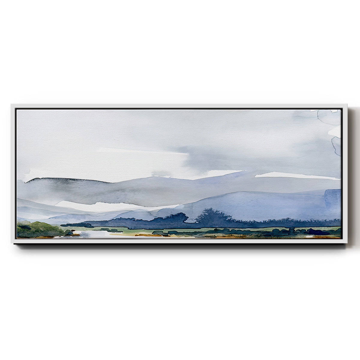 Blue Ridge I - Floater Framed Canvas Print