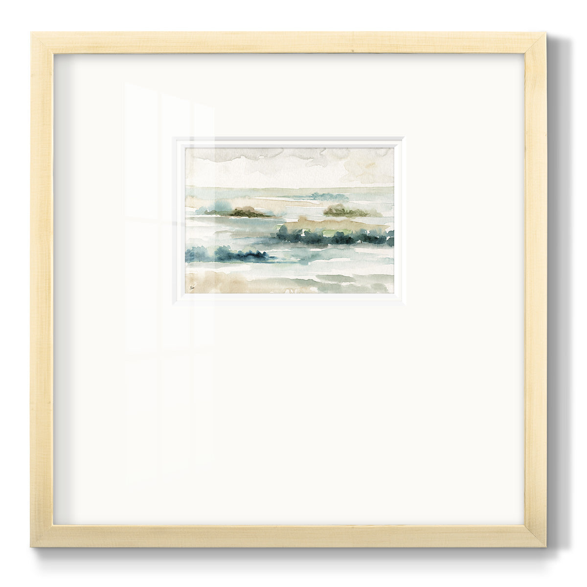 Pastel Panorama - Double Matboard Framed Print