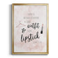 Outfit and Lipstick - Modern Framed Canvas Print
