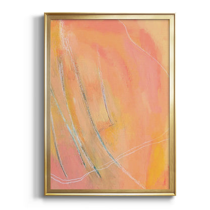 Peach Bliss I - Modern Framed Canvas Print