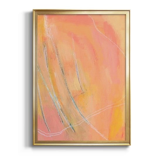 Peach Bliss I - Modern Framed Canvas Print