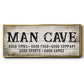 Man Cave Good Times - Floater Framed Canvas Print