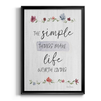 The Simple Things - Modern Framed Canvas Print