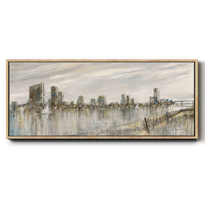 Skyline Sail - Floater Framed Canvas Print