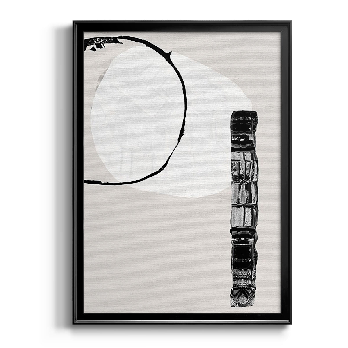 Zen Shapes II - Modern Framed Canvas Print