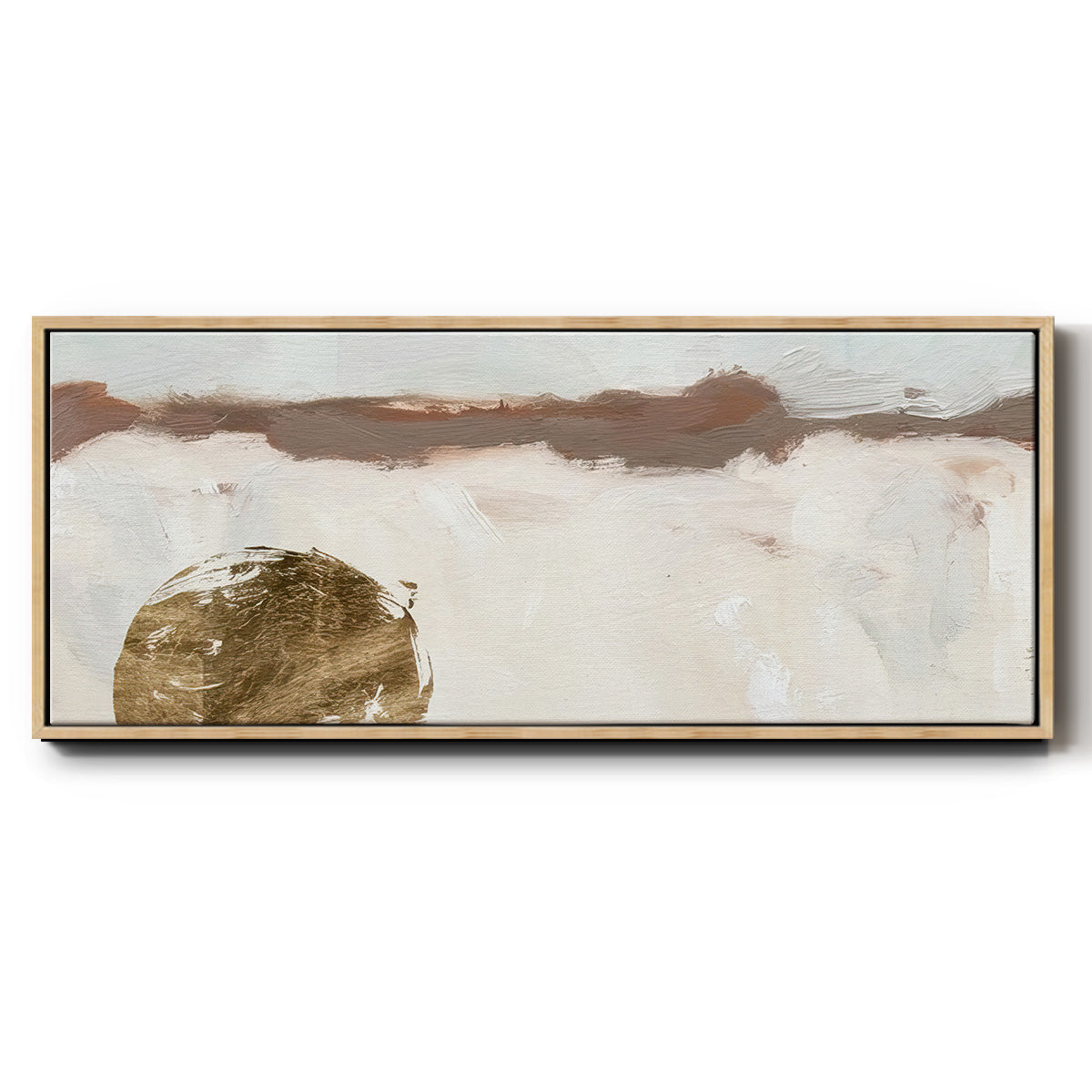 Winter Medallion I - Floater Framed Canvas Print