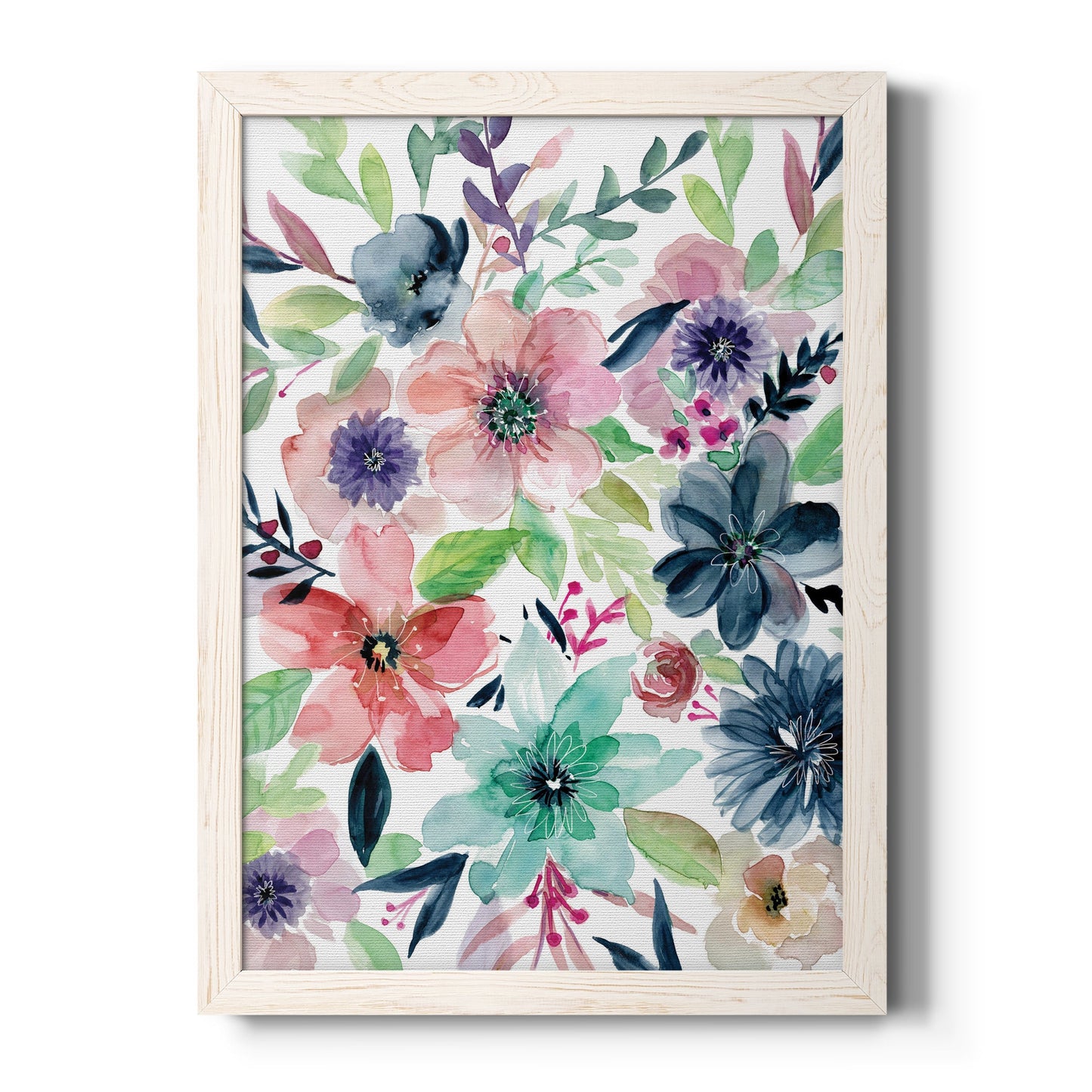 Cool and Serene - Barnwood Framed Canvas Print