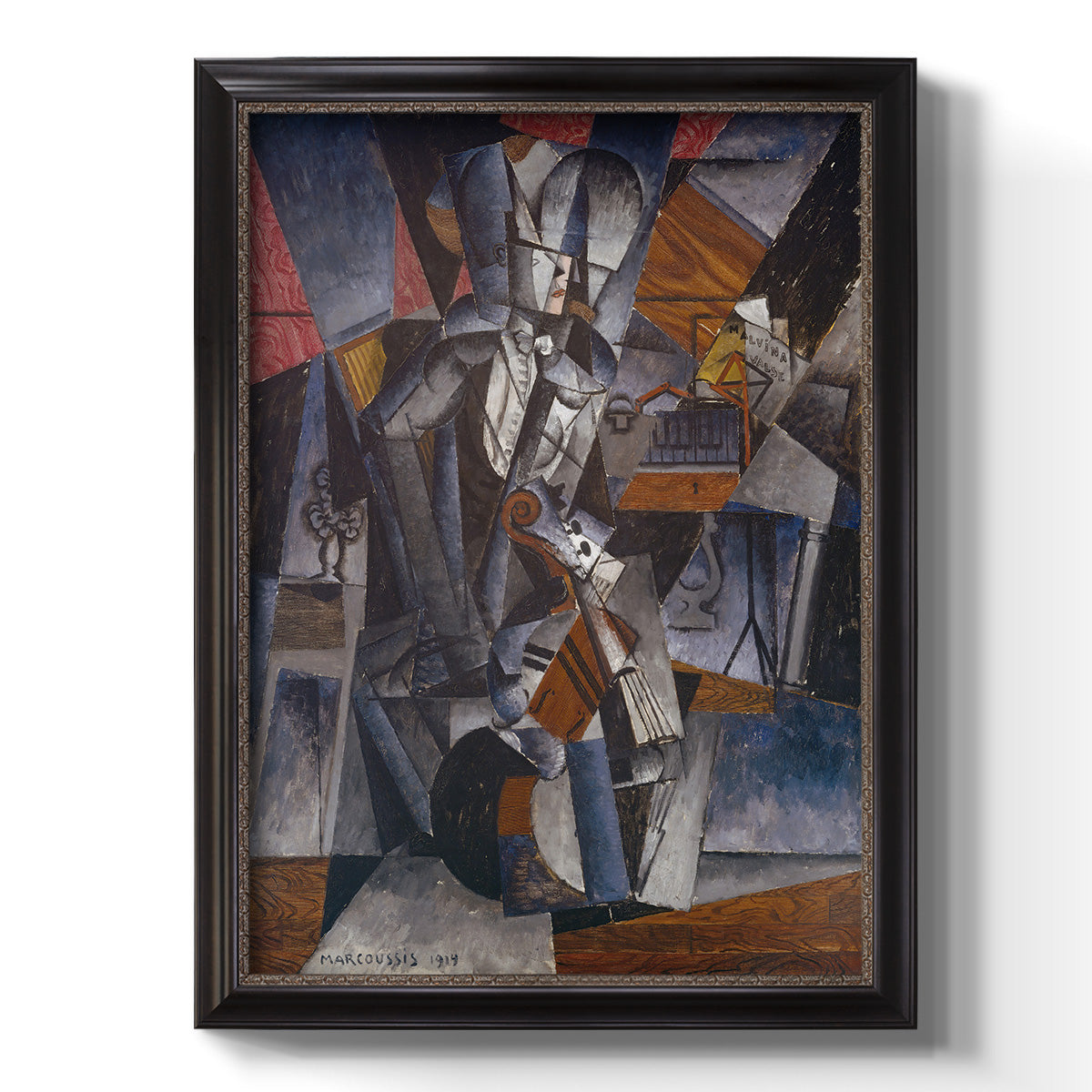 The Musician - Ornate Framed Canvas Print