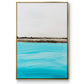 Harmony in Turquiose - Framed Premium Gallery Wrapped Canvas L Frame - Ready to Hang