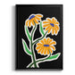 Pop Flowers I - Modern Framed Canvas Print