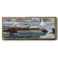 The Seine at Asnieres 2, 1873 - Floater Framed Canvas Print