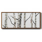 Birch Trees II - Floater Framed Canvas Print