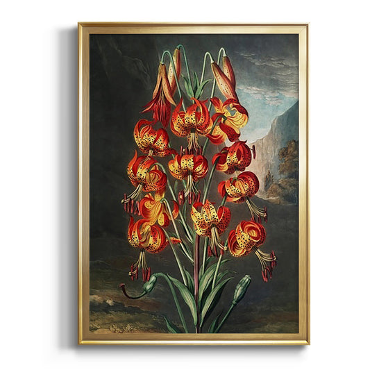 Temple of Flora III - Modern Framed Canvas Print