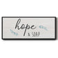 Hope & Soap - Floater Framed Canvas Print