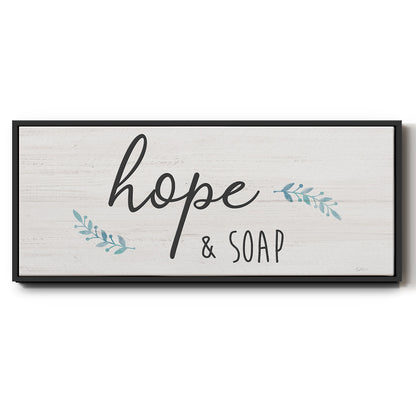Hope & Soap - Floater Framed Canvas Print
