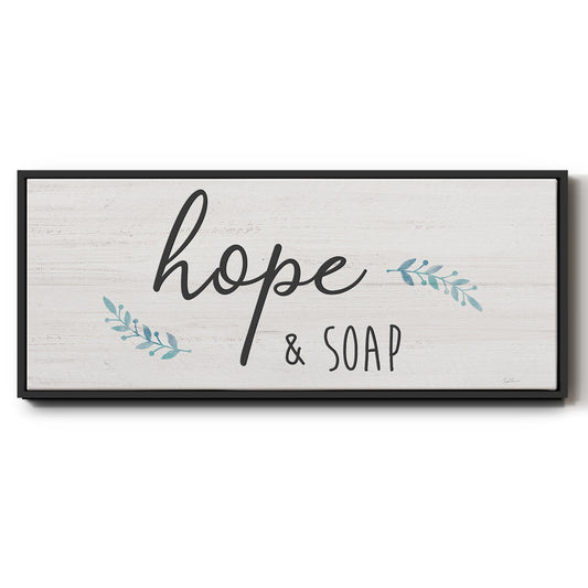 Hope & Soap - Floater Framed Canvas Print