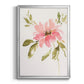 One Pink Bloom II - Modern Framed Canvas Print