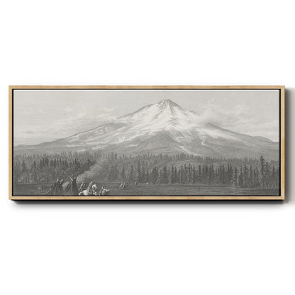 Mount Shasta - Floater Framed Canvas Print