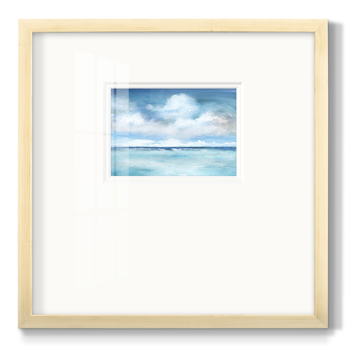 Caribbean Clouds Premium Framed Print Double Matboard