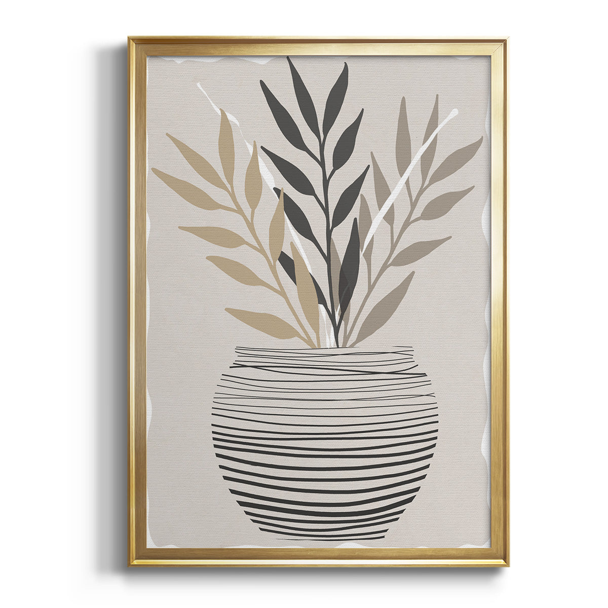 Palm Arrangement I - Modern Framed Canvas Print