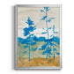Cerulean Spruce II - Modern Framed Canvas Print
