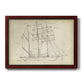 Sailboat Blueprint I Premium Framed Canvas- Ready to Hang