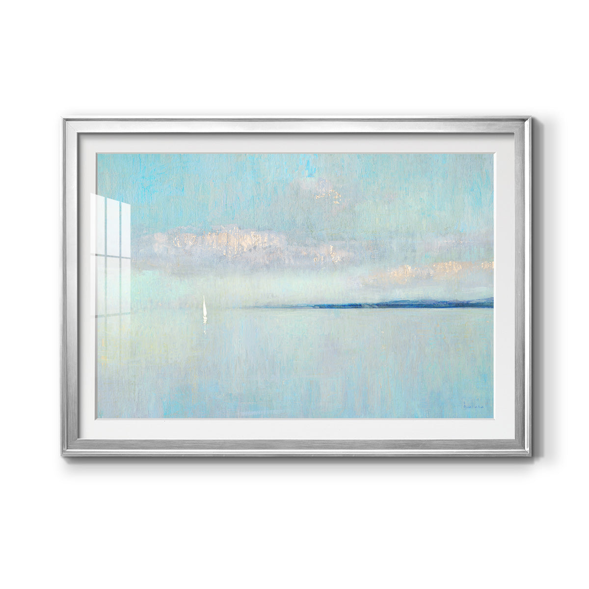 Sunrise Haze - Modern Framed Art Print
