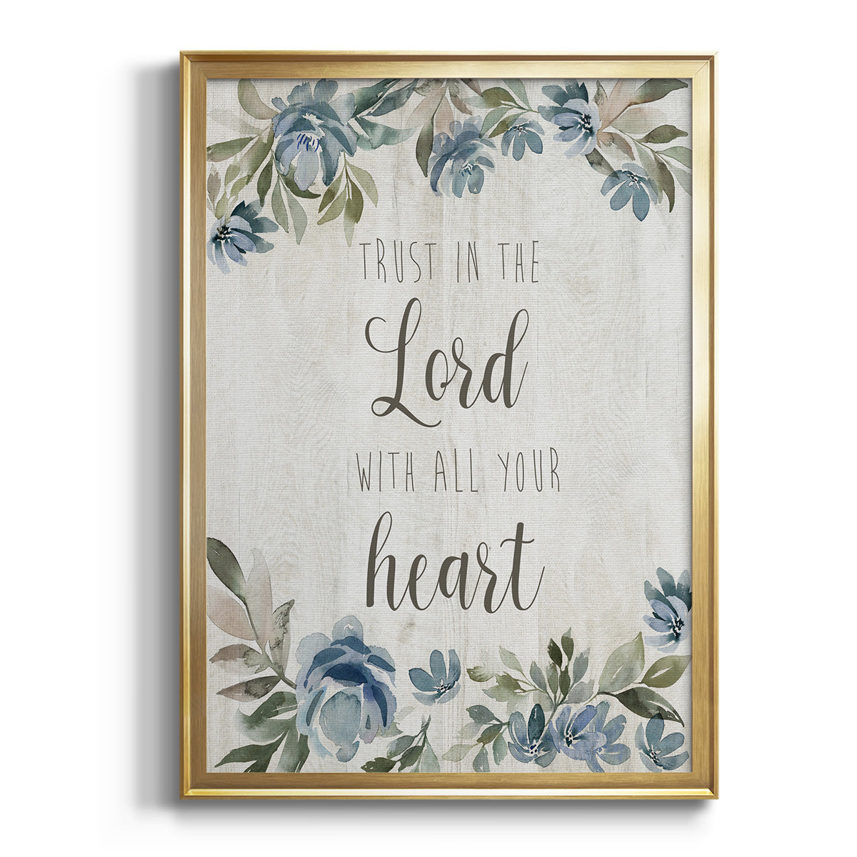 Trust in the Lord - Modern Framed Canvas Print