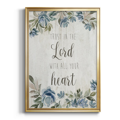 Trust in the Lord - Modern Framed Canvas Print