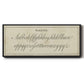 Manuscript Sampler II - Floater Framed Canvas Print