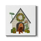 Christmas Des - Christmas Kennel - Cottage-Premium Gallery Wrapped Canvas - Ready to Hang